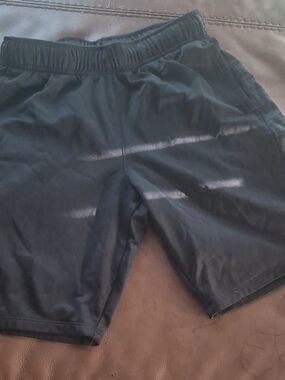 Women’s Black Athletic Shorts with Elastic Waist